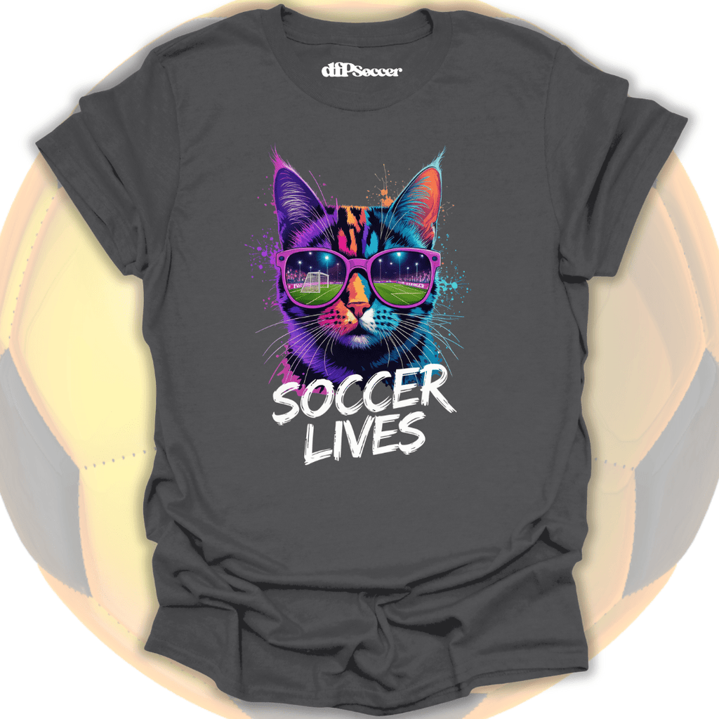 Cat Soccer Lives T-Shirt