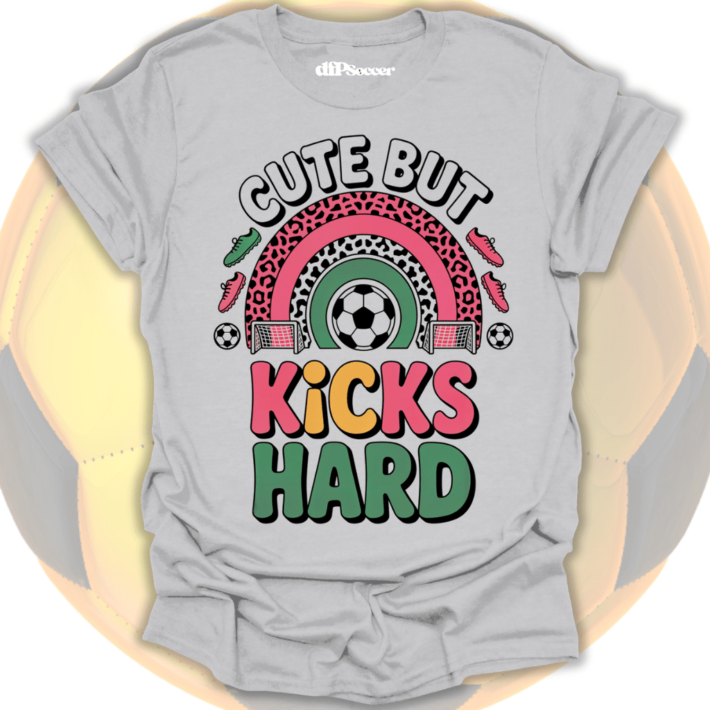 Kicks Hard Soccer T-Shirt