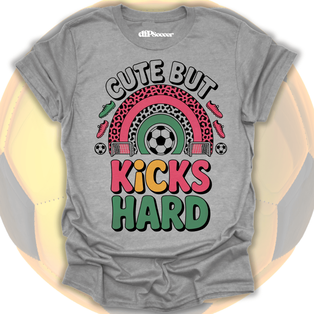 Kicks Hard Soccer T-Shirt