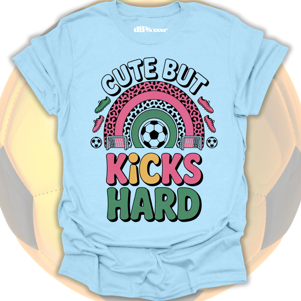 Kicks Hard Soccer T-Shirt